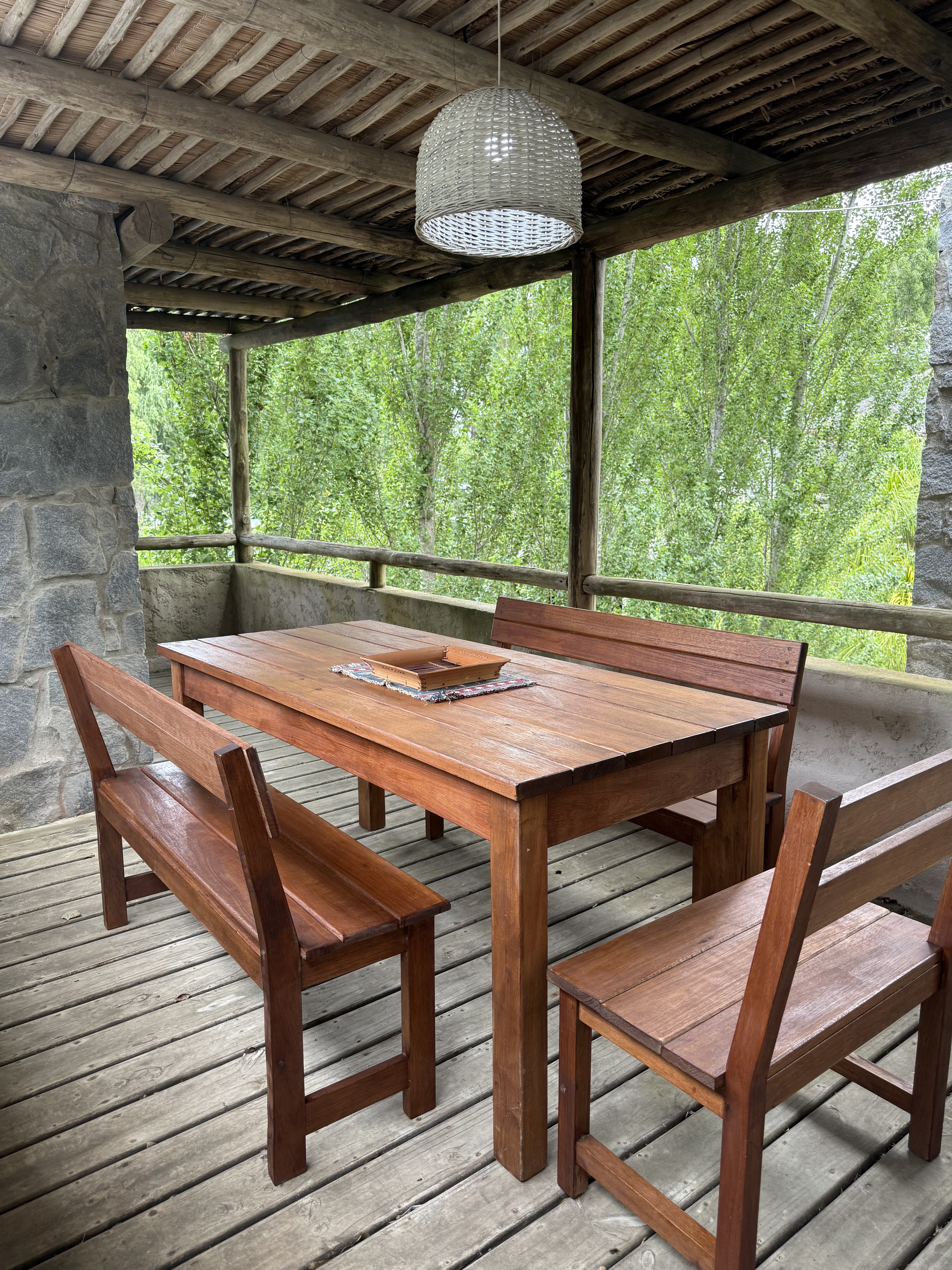 Terraza casa alquiler La Pedrera Uruguay